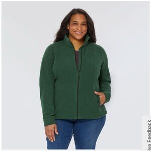 Women's Plus Frost Lake Fleece Full Zip Jacket 4X Duluth Trading Company